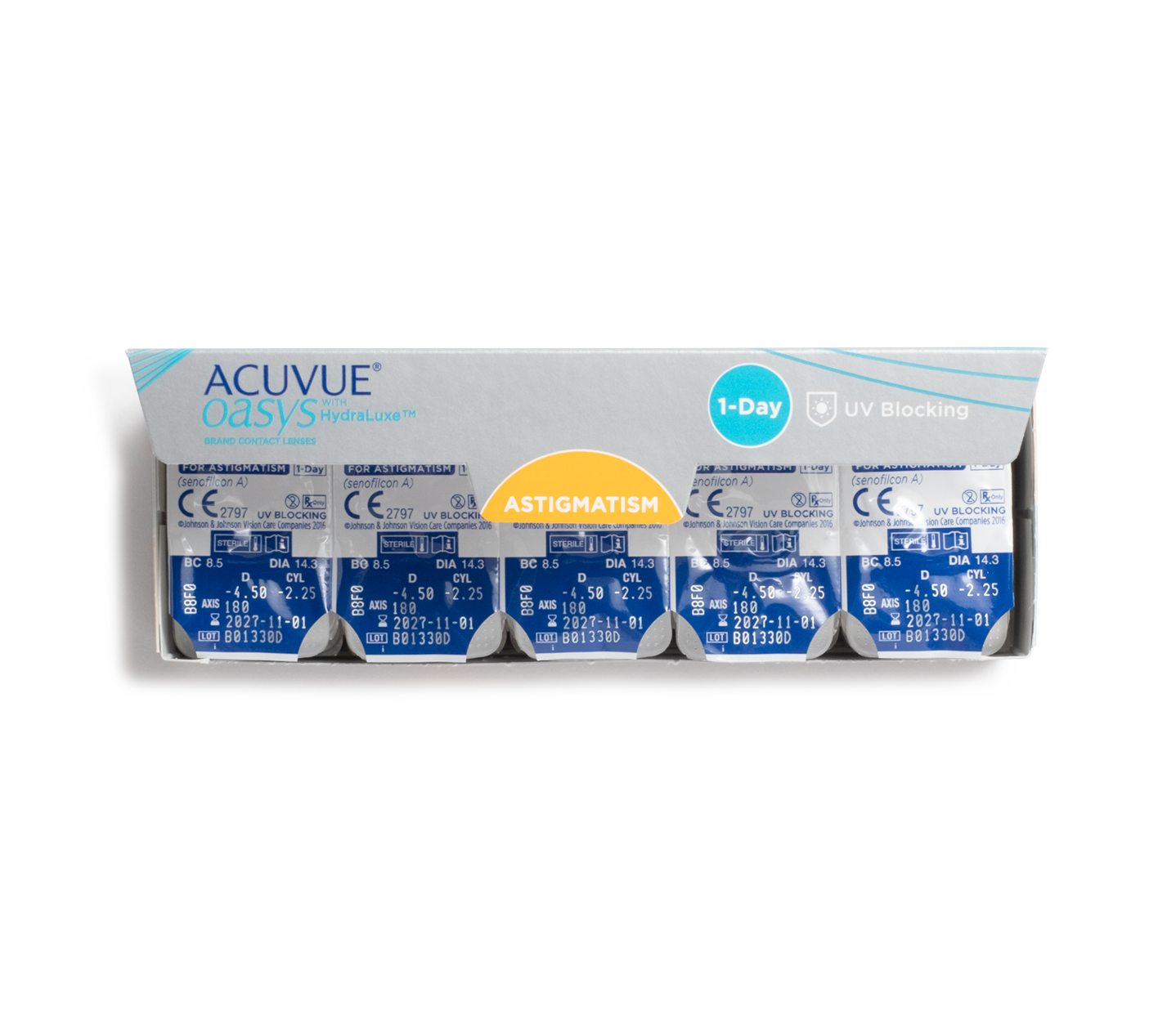 ACUVUE® OASYS 1-DAY com TECNOLOGIA HydraLuxe para ASTIGMATISMO (Detalhe 67)